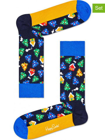 Happy Socks 2-delige set: sokken "Winterland" meerkleurig