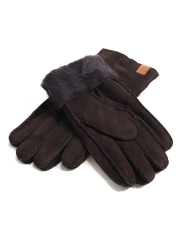 Kaiser Naturfellprodukte H&L Handschoenen "Patchwork" bruin