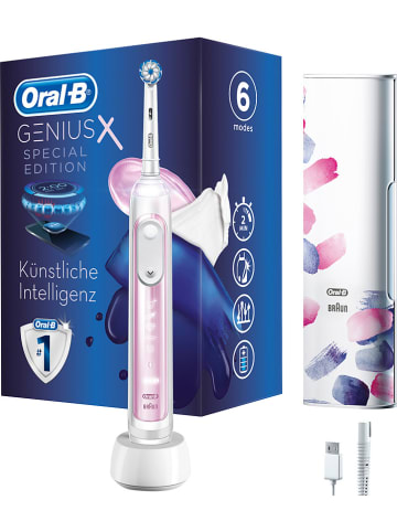 Oral-B Elektrische tandenborstel "Genius X" wit/lichtroze