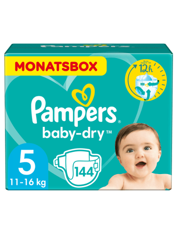 Pampers Maandpak luiers "Baby Dry", mt. 5, 11-16 kg (144 stuks)
