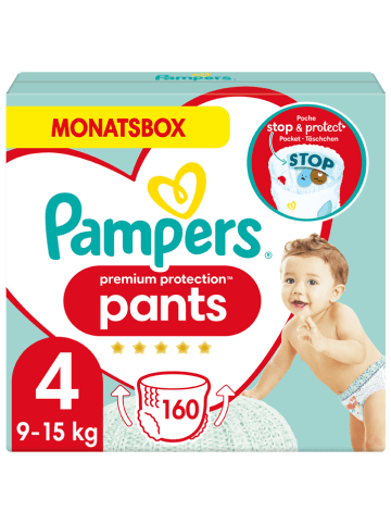 Pampers Maandpak "Premium Protection Pants", mt. 4, 9-15 kg (160 stuks)