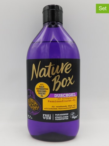 NATURE BOX 3-delige set: douchegel "Passievruchtolie" elk 385 ml