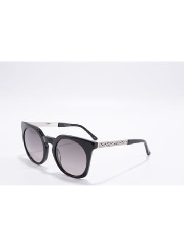 Karl Lagerfeld Damen-Sonnenbrille in Schwarz-Silber/ Grau