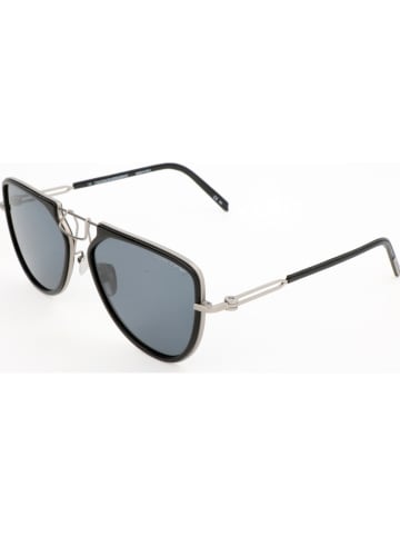 Calvin Klein Dameszonnebril zwart-zilverkleurig/grijs