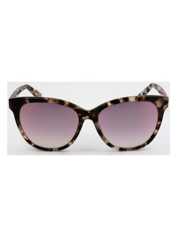 Furla Damskie okulary przeciwsłoneczne w kolorze brązowo-jasnoróżowym