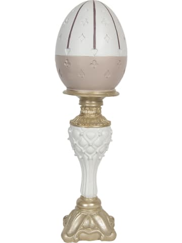 Clayre & Eef Decoratief object "Ei" crème/goudkleurig - (H)44 cm