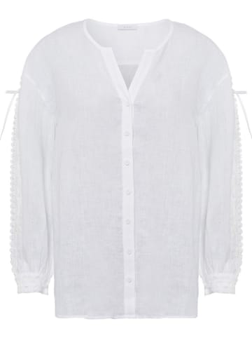 RIANI Lniana bluzka w kolorze białym