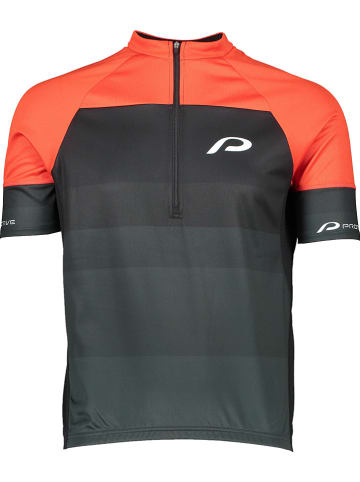 Protective Koszulka kolarska "Turin" w kolorze szaro-pomarańczowo-czarnym
