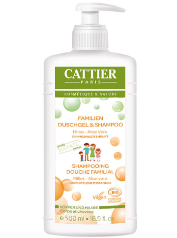 CATTIER 2in1-Duschgel & Shampoo "Familie Orangenblüte", 500 ml