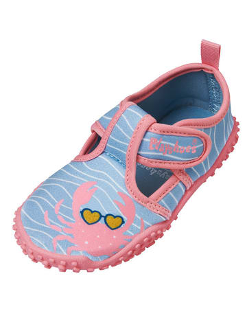Playshoes Buty kąpielowe w kolorze błękitno-jasnoróżowym