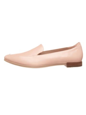 Ecco Skórzane slippersy "Shape Pointy" w kolorze jasnoróżowym