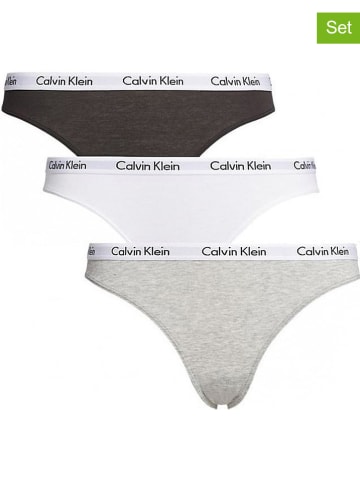 CALVIN KLEIN UNDERWEAR 3-delige set: slips zwart/wit/grijs