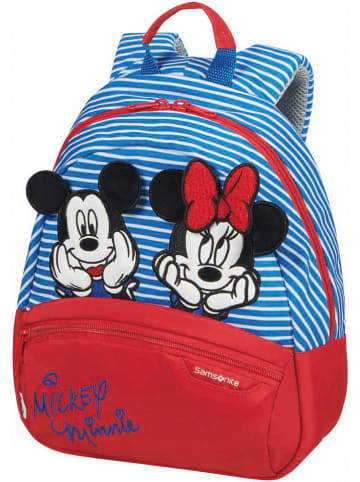 Samsonite Rugzak "Minnie & Mickey" lichtblauw/rood - (B)23,5 x (H)28,5 x (D)13,5 cm