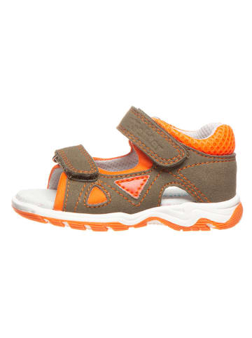 Richter Shoes Sandalen in Khaki/ Orange