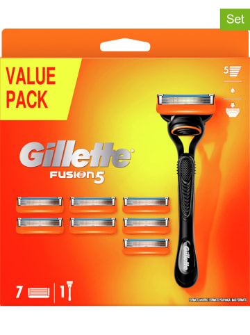 Gillette 8-delige scheerset "Fusion5" zwart/oranje