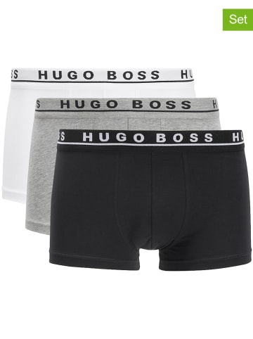 Hugo Boss Bokserki (3 pary) w kolorze białym, czarnym i jasnoszarym