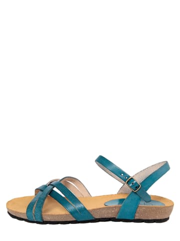 CIVICO 61 Leren sandalen blauw