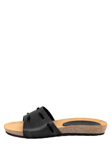 CIVICO 61 Leren slippers zwart