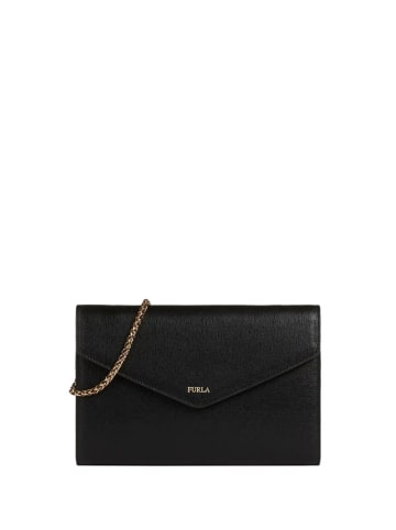 Furla Skórzana torebka-portfel w kolorze czarnym - (S)19,5 x (W)13 cm