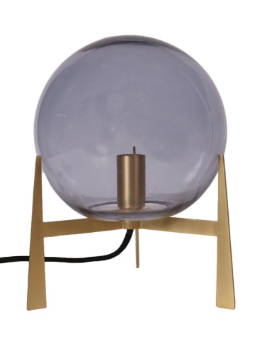PR Home Tafellamp "Milla" antraciet/goudkleurig - (B)22 x (H)28 x (D)22 cm