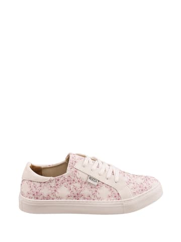 Noosy Sneakersy w kolorze biało-różowym ze wzorem