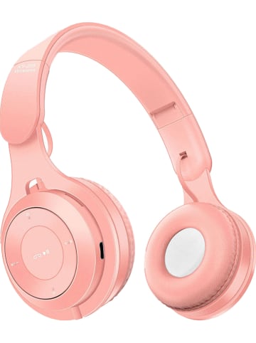 SmartCase Słuchawki bezprzewodowe Bluetooth Over-Ear w kolorze jasnoróżowym