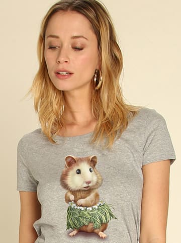 WOOOP Shirt "Hamster Hula" in Grau