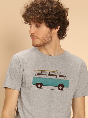 WOOOP Koszulka "Blue Van" w kolorze szarym