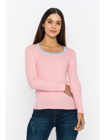 GIORGIO DI MARE Sweter w kolorze jasnoróżowym