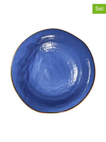 Novita Talerz (2 szt.) w kolorze niebieskim - Ø 24 cm