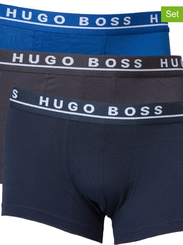 Hugo Boss Bokserki (3 pary) w kolorze granatowo-niebieskim