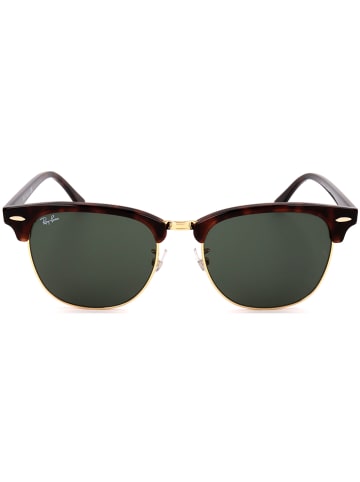 Ray Ban Męskie okulary przeciwsłoneczne w kolorze złoto-brązowo-zielonym