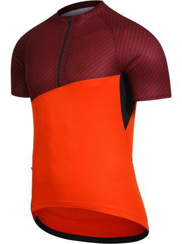 Protective Koszulka kolarska "P-So" w kolorze bordowo-pomarańczowym