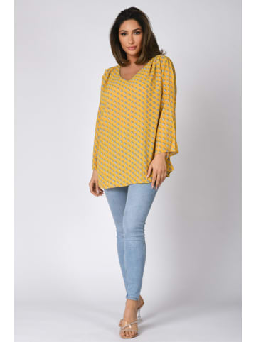 Plus Size Company Blouse "Emma" geel