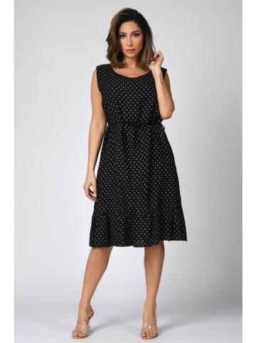 Plus Size Company Linnen jurk "Raphael" zwart