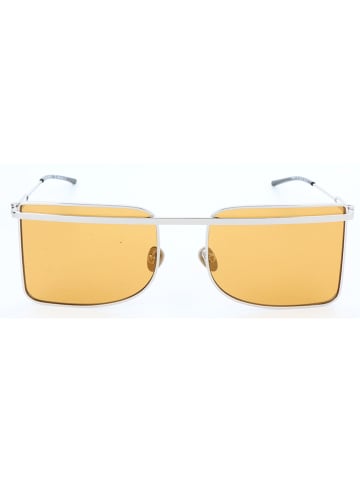 Calvin Klein Męskie okulary przeciwsłoneczne w kolorze srebrno-pomarańczowym