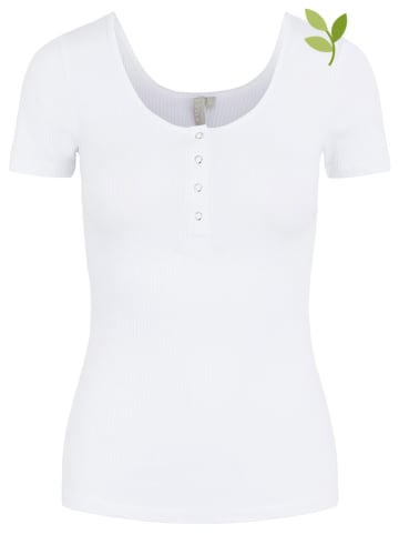 Pieces Koszulka "Pckitte" w kolorze białym