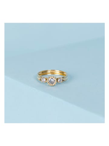 OR ÉCLAT Gouden ring "Thia" met edelstenen