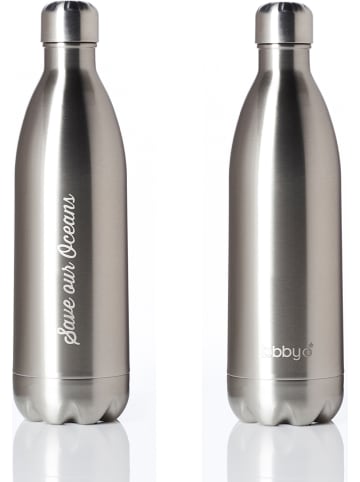Bbbyo* Roestvrijstalen fles "Future" zilverkleurig - 1 l