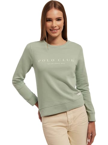 Polo Club Sweatshirt in Hellgrün
