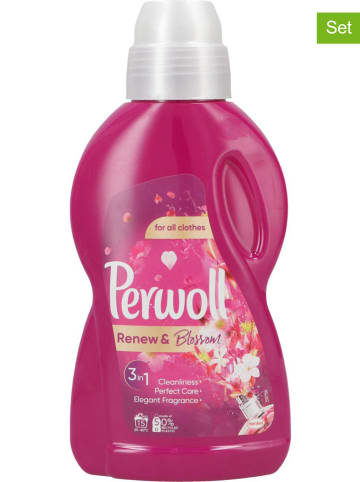 Perwoll 4er-Set: Flüssigwaschmittel "Renew & Blossom", 4x 900 ml