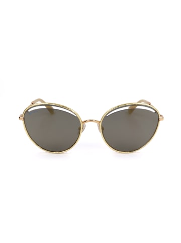 Jimmy Choo Damskie okulary przeciwsłoneczne w kolorze złoto-oliwkowym