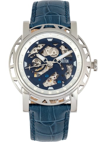 Reign Zegarek automatyczny "Stavros" w kolorze srebrno-niebieskim