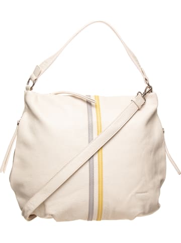 FREDs BRUDER Skórzany shopper bag "Raid" w kolorze kremowym - 44 x 39 x 3 cm