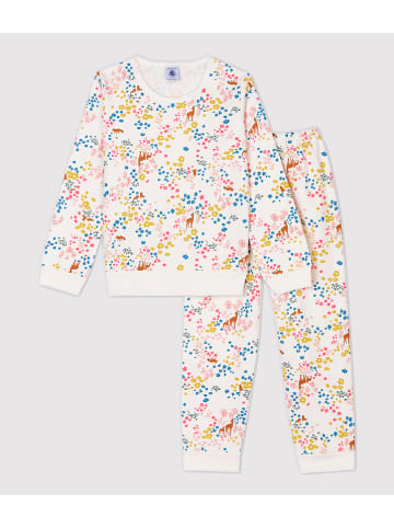 PETIT BATEAU Pyjama in Creme/ Bunt
