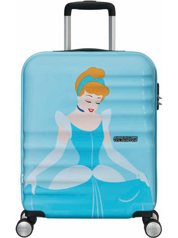 American Tourister Hardcase-trolley "Cinderella" turquoise - (B)40 x (H)55 x (D)20 cm