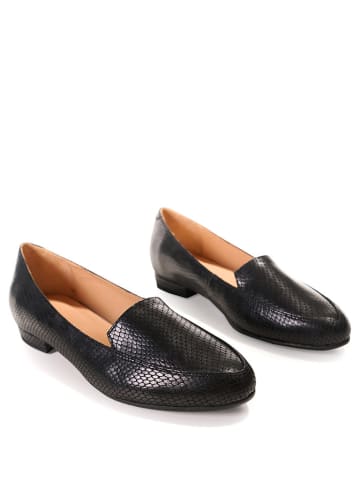 BOSCCOLO Skórzane slippersy w kolorze czarnym