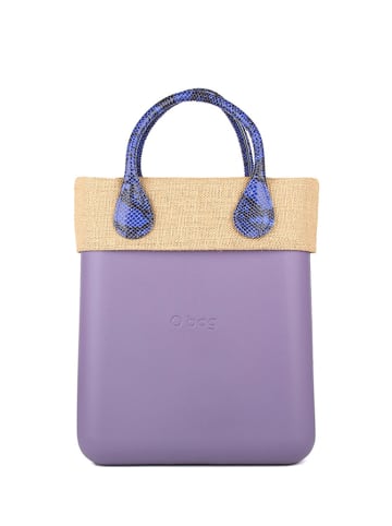 O Bag Torebka "Chic" w kolorze fioletowo-beżowym - (S)28 x (W)35 x (G)12 cm