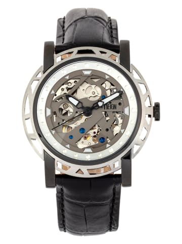 Reign Zegarek automatyczny "Stavros" w kolorze srebrno-czarnym