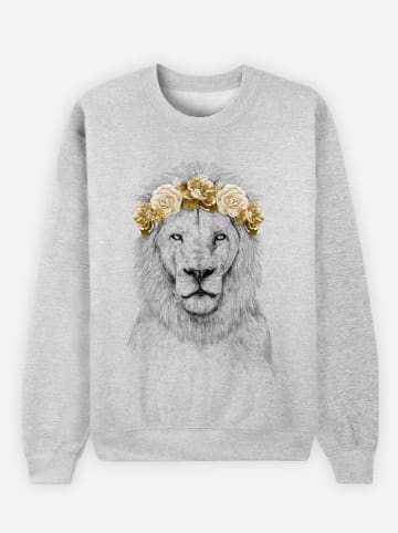 WOOOP Sweatshirt "Festival Lion" in Grau